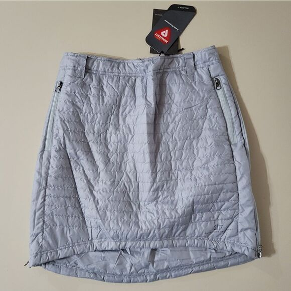 2117 twentyone seventeen of Sweden Women's Pearl Grey Padded Skirt - Picture 3 of 16